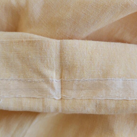 Vintage Tommy Bahama Women’s Size 12 Italian Yellow/Melon Cropped Linen Pants - Picture 3 of 4